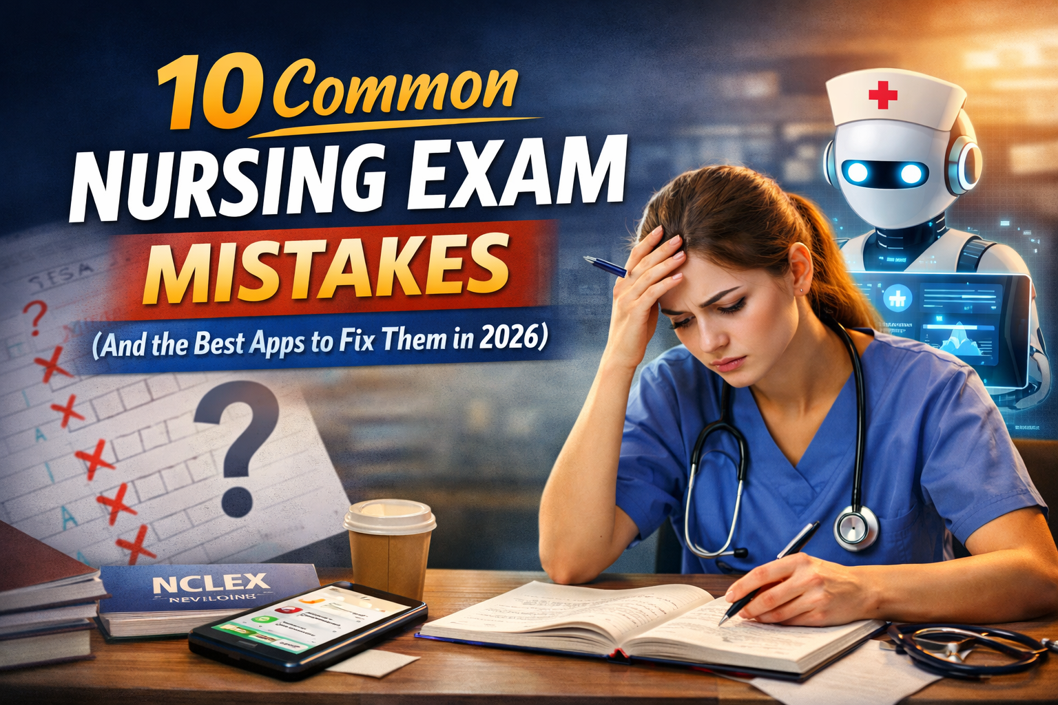 10 Common Nursing Exam Mistakes (And the Best Apps to Fix Them in 2026)