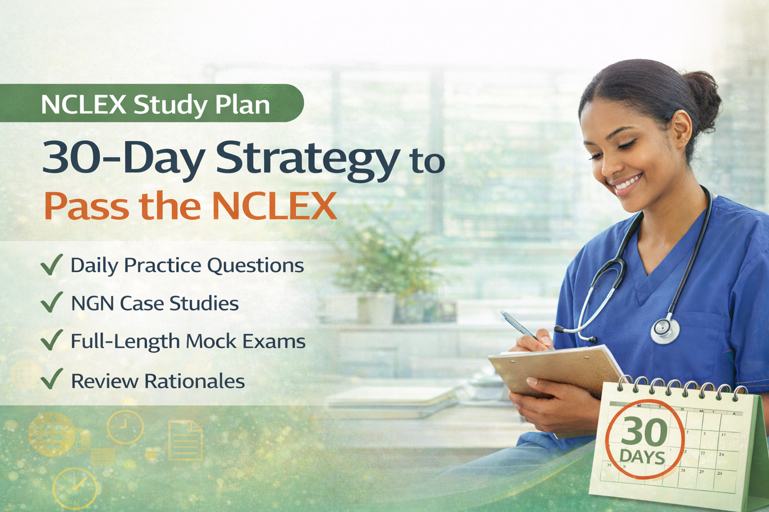 NCLEX Study Plan: 30-Day Strategy to Pass the NCLEX (US & Canada)